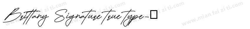 Brittany Signature true type字体转换